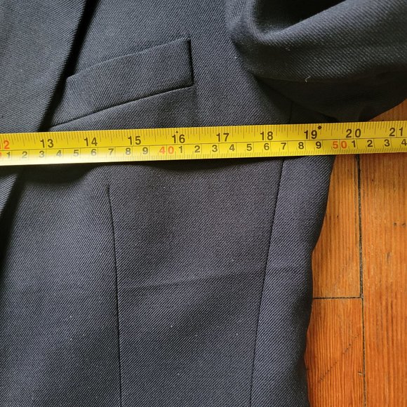 Vintage Jack Fraser Deep Navy Wool Blazer, sz 38S - Picture 11 of 14